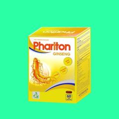 Phariton Ginseng TV.Pharm - Viên Nang Mềm Hỗ Trợ Sức Khỏe và Năng Lượng, Vitamin và Khoáng Chất Dành Cho Người Suy Nhược Cơ Thể (60 Viên)