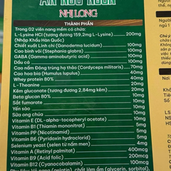 Viên Ăn Ngủ Ngon Nhị Long 60 Viên - Hỗ Trợ Giấc Ngủ Sâu và Tăng Cường Sức Đề Kháng Tự Nhiên, Bổ Sung Dinh Dưỡng Chất Lượng