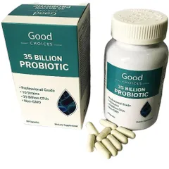 Men vi sinh  Good Choice's 35 tỷ probiotic hỗ trợ thải độc đại tràng, thải độc ruột hộp 60 Viên 275554