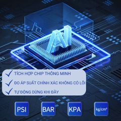 Bơm Lốp Xe Ô Tô Cầm Tay Jubilee Mart 120W - Bơm Hơi Thông Minh với Chip AI, Tự Ngắt An Toàn, Dễ Dàng Mang Theo
