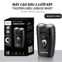 Máy Cạo Râu 2 Lưỡi Kép JUBILEE MART - Siêu Bền, Sạc Type-C, An Toàn Cho Da, Dễ Dàng Vệ Sinh
