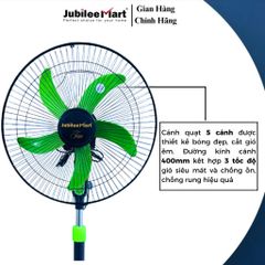 Quạt Đứng JubileeMart 5 Cánh Siêu Mát - Công Suất 47W, Lưu Lượng Gió 1500 M3/H, Bảo Hành 2 Năm, Tiết Kiệm Điện, Hoạt Động Êm Ái