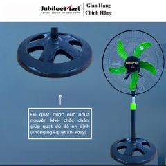 Quạt Đứng JubileeMart 5 Cánh Siêu Mát - Công Suất 47W, Lưu Lượng Gió 1500 M3/H, Bảo Hành 2 Năm, Tiết Kiệm Điện, Hoạt Động Êm Ái