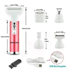 Máy Cạo Lông Mini Cầm Tay Jubilee Mart 5 in 1 - Tông Đơ Đa Năng Chống Nước, Triệt Lông An Toàn, Hiệu Quả Tại Nhà
