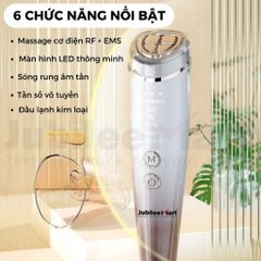 Máy Massage Mặt Nâng Cơ Jubilee Mart Cao Cấp - Rung Âm Tần, 6 Chức Năng Nóng Lạnh, Chăm Sóc Da Mặt, Làm Sạch và Trẻ Hóa Da