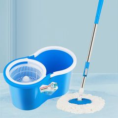 [Freeship BH 2 NĂM] Bộ lau nhà tròn Jubilee xoay 360 độ có bánh xe  kèm bông lau Lồng nhựa an toàn