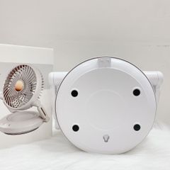{BH 2 NĂM} Quạt Tích Điện Mini Jubilee Mart Có Đèn LED, 3 Chế độ Gió Xoay 90 độ Sử Dụng Lên Đến 8h