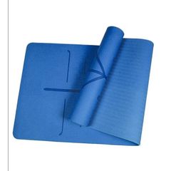 Thảm Tập Yoga Định Tuyến 2 Lớp TPE Chống Trượt Jubilee Mart - Tặng Kèm Túi Đựng, Giúp Cải Thiện Tư Thế Tập Luyện An Toàn