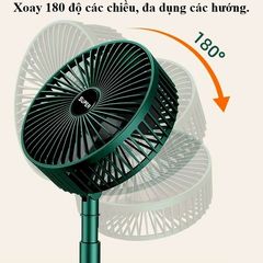 Quạt Tích Điện Mini SUPER FAN 3 Tốc Độ Gió - Gấp Gọn, Tiện Lợi, Tiết Kiệm Điện Năng Cho Mọi Không Gian