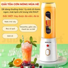 Máy Xay Sinh Tố Mini Jubilee Mart 450ML - Công Suất 40W, 10 Lưỡi Dao Inox Siêu Bén, Lý Tưởng Cho Gia Đình và Cá Nhân