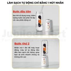 Máy Xay Sinh Tố Mini Jubilee Mart 450ML - Công Suất 40W, 10 Lưỡi Dao Inox Siêu Bén, Lý Tưởng Cho Gia Đình và Cá Nhân