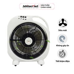 Quạt Hộp Tản Gió Jubilee Mart - Quạt Điện 3 Tốc Độ 47W, Thiết Kế Tiết Kiệm Không Gian, Hoạt Động Êm Ái, Bảo Hành 2 Năm