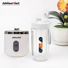 Máy Xay Sinh Tố Cầm Tay Mini Jubilee Mart 400ML - Công Nghệ Nhật Bản, 10 Lưỡi Dao Sắc Bén, Sạc Pin USB Tiện Dụng