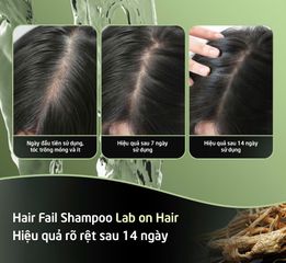 Dầu Gội Gừng Lab On Hair 300ml - Giải Pháp Chống Rụng Tóc Với Nhân Sâm & Redensyl, Tăng Cường Tóc Khỏe Mạnh