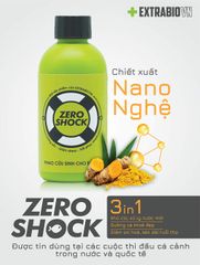 extrabio ZERO SHOCK 250ml - Giảm stress và hồi phục nhanh cho cá, ổn định chất lượng nước, giải độc ammonia và chloramine, an toàn cho hệ vi sinh