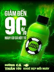 extrabio ZERO SHOCK 250ml - Giảm stress và hồi phục nhanh cho cá, ổn định chất lượng nước, giải độc ammonia và chloramine, an toàn cho hệ vi sinh
