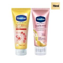 Sữa Dưỡng Thể Vaseline Gluta-Hya 70ml - Dưỡng Da Sáng Mịn Sau 7 Ngày, Thẩm Thấu Nhanh, Rạng Rỡ Da