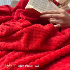 Chăn Lông Cừu VENUS Lasante 2mx2.3m Siêu Nhẹ, 1 Lớp Chất Liệu Hữu Cơ, Dùng Tại Văn Phòng hoặc Sofa, Mùa Se Lạnh