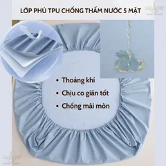 Bộ Drap Ga Gối Tencel 60s 1m6/1m8/2m Lasante Mềm Mại Thoáng Mát Cho Mùa Hè Bọc Đệm 10-30 cm