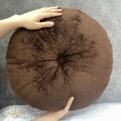 Gối Tựa Lông Cừu Lasante - Gối Trang Trí Hình Tròn Ngộ Nghỉnh, Màu Ngẫu Nhiên, Phụ Kiện Nhà Cửa Thú Vị