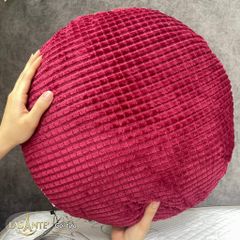 Gối Tựa Lông Cừu Lasante - Gối Trang Trí Hình Tròn Ngộ Nghỉnh, Màu Ngẫu Nhiên, Phụ Kiện Nhà Cửa Thú Vị