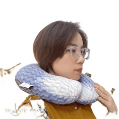 Gối Tựa Lông Cừu Lasante - Gối Trang Trí Hình Tròn Ngộ Nghỉnh, Màu Ngẫu Nhiên, Phụ Kiện Nhà Cửa Thú Vị