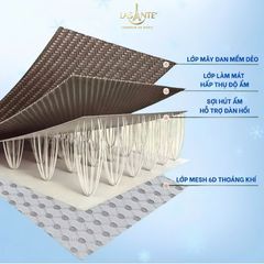 Chiếu Mây Điều Hòa Băng Lạnh Chính Hãng Lasante Chun Bọc Đệm , 4 Lớp Mát, Thông Thoáng Cho Mùa Hè