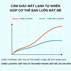 Chiếu Mây Điều Hòa Băng Lạnh Chính Hãng Lasante Chun Bọc Đệm , 4 Lớp Mát, Thông Thoáng Cho Mùa Hè