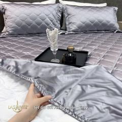 Bộ Ga Gối Lụa Jersey LASANTE Cao Cấp – Êm Ái, Co Giãn Nhẹ, Thoáng Mát Cho Phòng Ngủ Hiện Đại, Chất Liệu Thoáng Khí