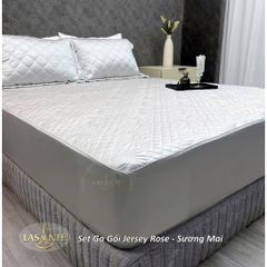 Bộ Ga Gối Lụa Jersey LASANTE Cao Cấp – Êm Ái, Co Giãn Nhẹ, Thoáng Mát Cho Phòng Ngủ Hiện Đại, Chất Liệu Thoáng Khí