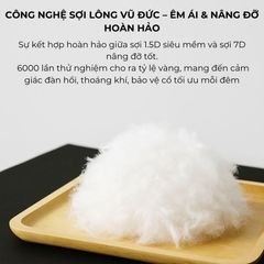 Gối Ngủ Cao Cấp Lasante Green Pearl – Bông Lông Vũ Mềm Mại, Không Xẹp, Kích Thước Lớn 45x65cm và 50x70cm, Chất Liệu Tự Nhiên
