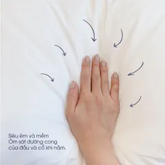 Ruột Gối Nằm Bông Bông Microfiber 45*65 Gối Ngủ Êm Ái, Chống Xẹp, Thoáng Khí, Chuẩn Khách Sạn