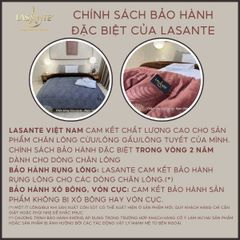 Chăn Lông Cừu Mùa Đông 3 Lớp Lucia Lasante 2m1x2m4 - Ấm Áp, Mềm Mại, Chính Hãng, Sản Phẩm Cao Cấp Cho Giấc Ngủ Thoải Mái