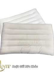 Gối Ngủ Thấp Bảo Vệ Cổ 6 cm Bông Đậu Nành Mềm Mại Chính Hãng Lasante - Ruột Gối Chống Thoái Hóa Sức Khỏe, Kích Thước 48x74 cm