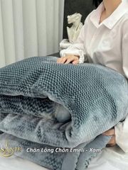 Chăn Lông Tuyết Chồn Cao Cấp Emeli 2mx2m3 Chính Hãng Lasante Siêu Nhẹ 3.6 Kg Mềm Mịn, Ấm Áp Mùa Đông