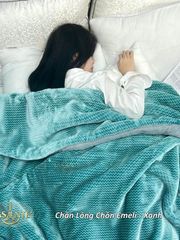 Chăn Lông Tuyết Chồn Cao Cấp Emeli 2mx2m3 Chính Hãng Lasante Siêu Nhẹ 3.6 Kg Mềm Mịn, Ấm Áp Mùa Đông