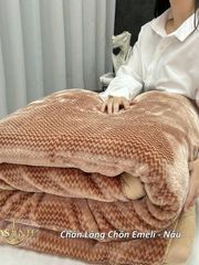 Chăn Lông Tuyết Chồn Cao Cấp Emeli 2mx2m3 Chính Hãng Lasante Siêu Nhẹ 3.6 Kg Mềm Mịn, Ấm Áp Mùa Đông
