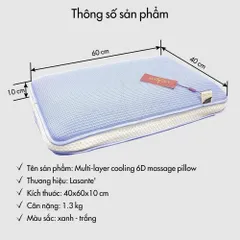 Vỏ gối Multi Layer Cooling 6D Massage Lasante' làm mát đa tầng