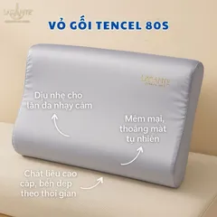 Gối Cao Su Thiên Nhiên 40x60  Form Hạt Massage Cổ Vai Gáy Chính Hãng Lasante