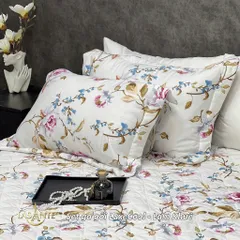 Bộ Ga Gối Tencel 80s Cao Cấp Tencel Lasante' Dày Dặn, Bền Màu