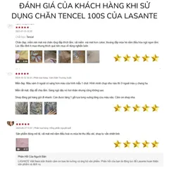 Chăn Hè Trần Bông Mát Lạnh Tencel 100s Chính Hãng Lasante 2mx2m3,Mềm Mại, Mát Mẻ