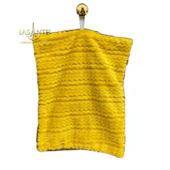 Miếng Lau Lông Cừu 2 Mặt Sang Trọng - Lau Tay, Lau Bàn Bếp Siêu Mềm Mại (Màu Ngẫu Nhiên)