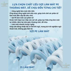 Bộ Ga Gối Thun Lạnh Icemax Lasante Chất Liệu Spandex+Sợi T Cool Mát Mẻ, Thấm Hút Tốt, An Toàn Cho Da