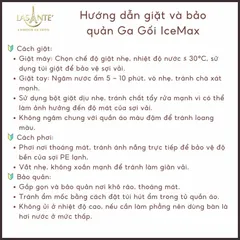 Bộ Ga Gối Thun Lạnh Icemax Lasante Chất Liệu Spandex+Sợi T Cool Mát Mẻ, Thấm Hút Tốt, An Toàn Cho Da