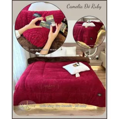 Chăn Lông Cừu Dày 3 Lớp Chính Hãng Lasante CAMELIA Cỡ Lớn Cho Giường Đôi 2m1x2m5