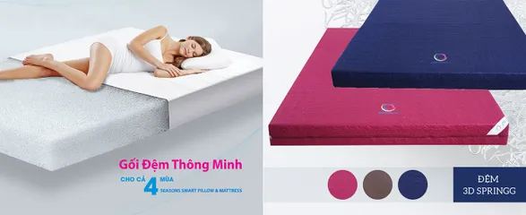 Đệm 3D Springg Kore dùng cho Olympic 2024 kết cấu sợi bền chắc, bảo hành 5 năm