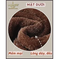 Chăn Lông Cừu Nhỏ 1m6 X 2m2 Cho Mùa Đông Đại Hàn 1 Người  Lasante, Bảo Hành Chính Hãng Kèm Túi