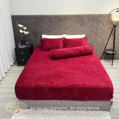 Bộ ga gối lông cừu 4 món Lasante bọc đệm dưới 20cm cao cấp giữ ấm cho mùa đông đại hàn