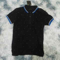 Áo Polo Nam Chấm Bi Đen - Vải Cá Sấu Cotton Thoáng Khí, Cổ Bẻ Cộc Tay, Dễ Phối Đồ, Thích Hợp Đi Làm, Đi Chơi