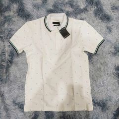 Áo Polo Thể Thao Nam Chấm Bi Trắng - Cổ Bẻ Thun Cotton Cao Cấp, Basic Cộc Tay, Thoải Mái Cho Mùa Hè